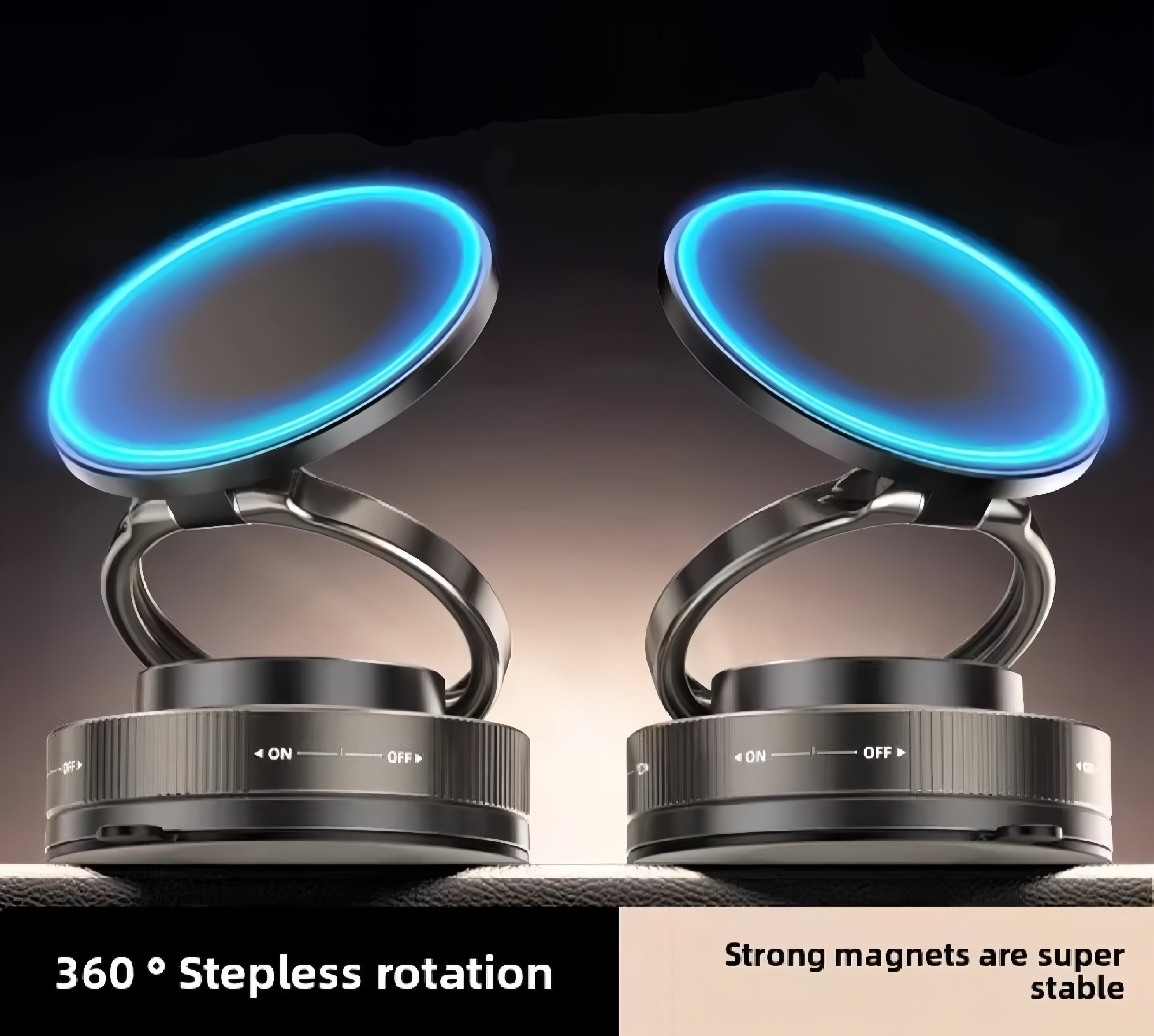 Magnetic Phone Holder for car, 360° Rotatable, Foldable & Adjustable Magnetic Car Mount, , Compatible with iPhone & Other Phones