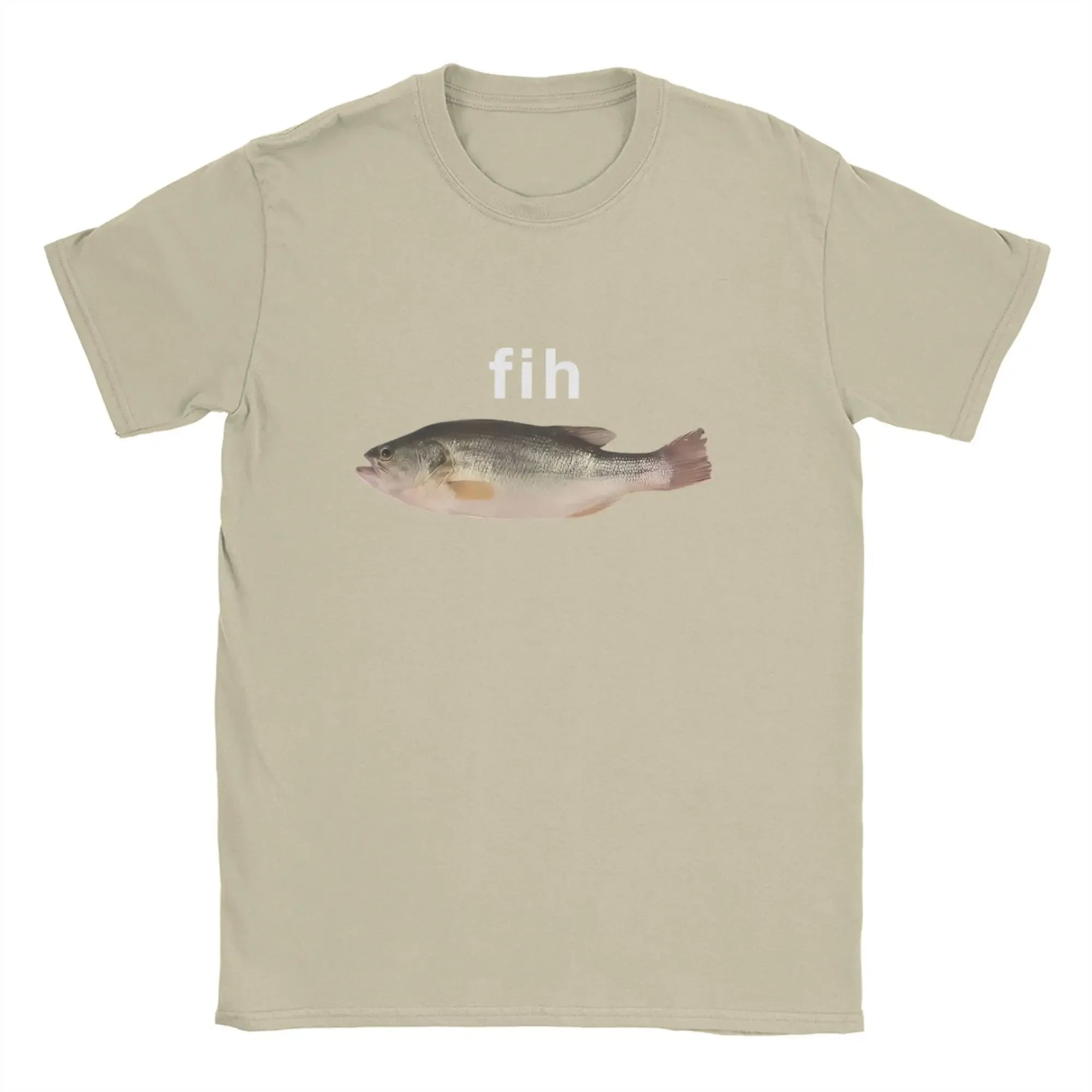 Funny Fih Fish Meme  T Shirt Summer  T Shirts For Men Harajuku Casual Tee Shirt Short Sleeve Y2K Funny Clothing