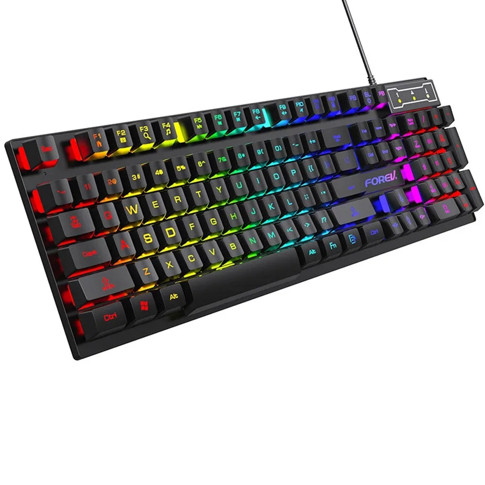 ChoiceEvac RGB Gaming Keyboard 104-key wired USB keyboard