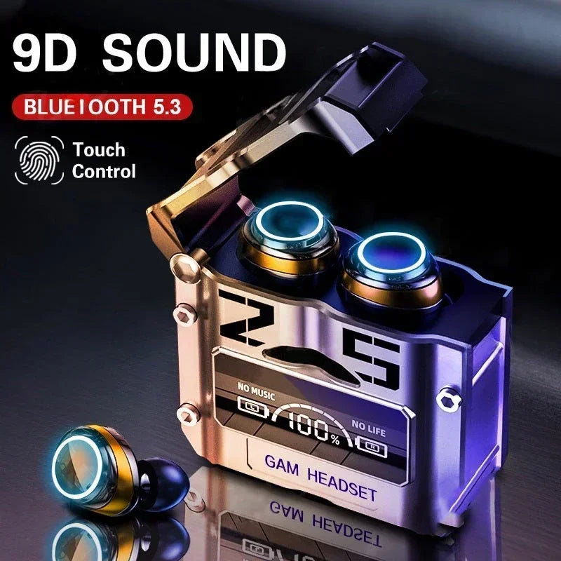 M25 Original Bluetooth 5.3 TWS Wireless Headphones LED Display Stereo Touch Control Noise Reduction Earbuds