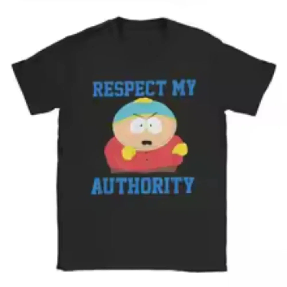 Crazy South Park T-shirts Men Women Funny Cartoon Cute Comic Summer Cotton Casual Short Sleeve Round Neck Clothing Loose Tops