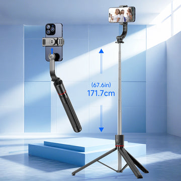 Selfie Stick 68 Inch Phone Desktop Stand Tripod for Iphone Android Smartphone Shooting Vlog