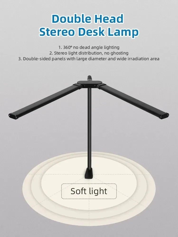 Double Single Head Led Clip Desk Lamp Dimmable Computer Table Lamps Monitor Light Architect Table Lamp for Office Reading Lights
