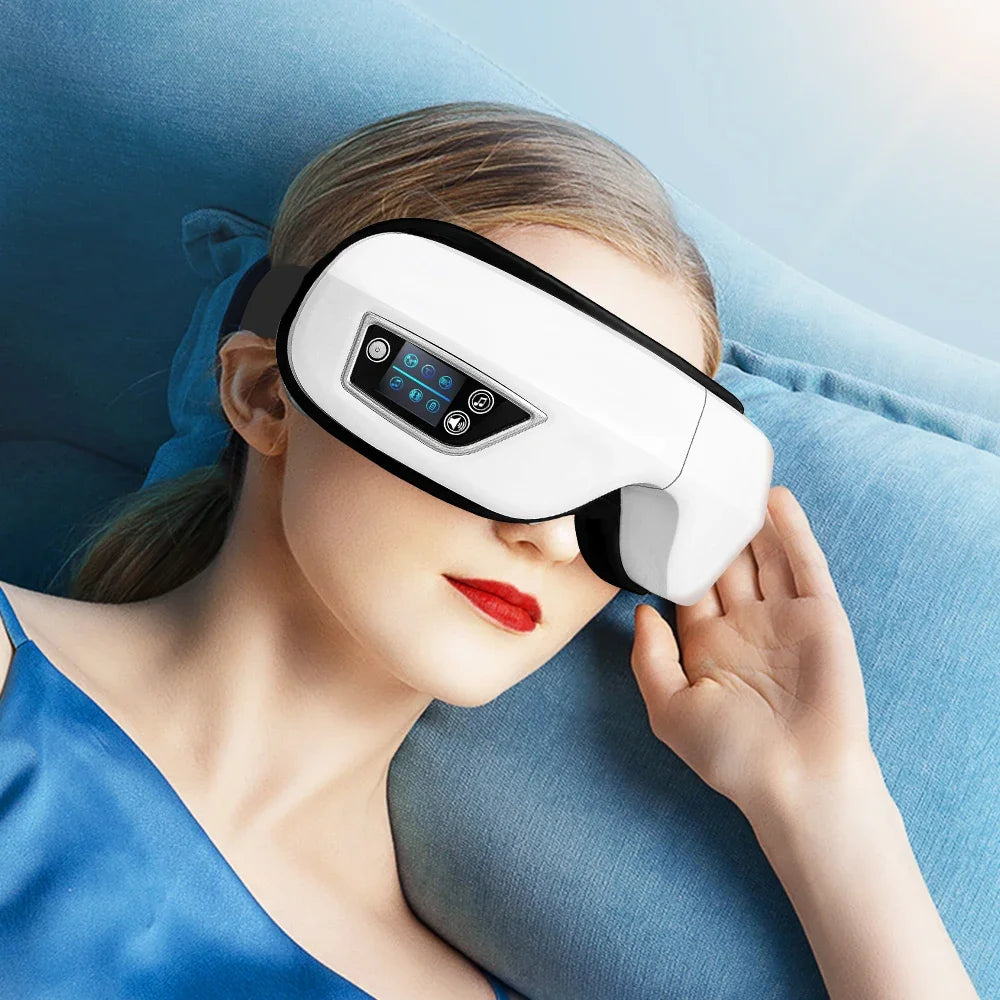 6D Smart Vibration Eye Massager Airbag Compress Eye Care Instrument Bluetooth Music Eye Massage Sleeping Mask Eye Relax Fatigue