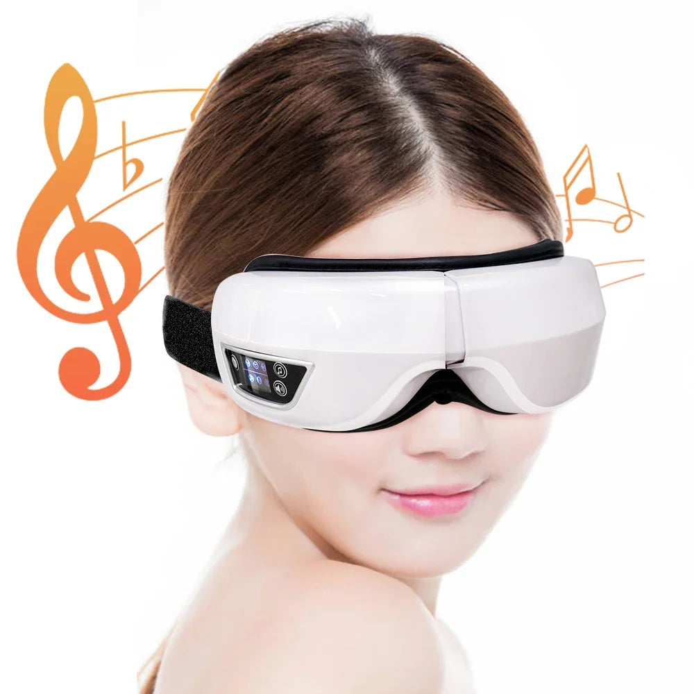 6D Smart Vibration Eye Massager Airbag Compress Eye Care Instrument Bluetooth Music Eye Massage Sleeping Mask Eye Relax Fatigue