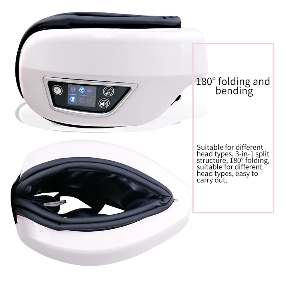 6D Smart Vibration Eye Massager Airbag Compress Eye Care Instrument Bluetooth Music Eye Massage Sleeping Mask Eye Relax Fatigue