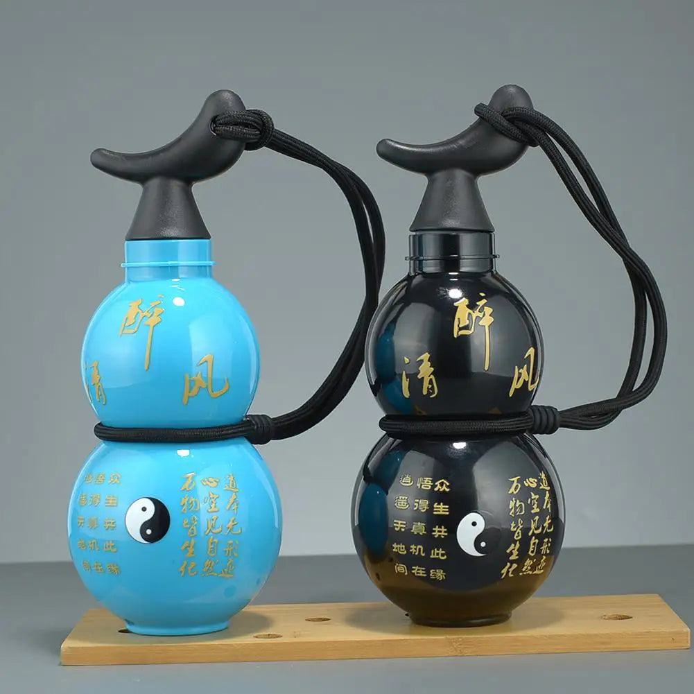 750ml Chinese Retro-Inspired Gourd Water Bottle Large Capacity Outdoors Leak-proof Water Sports Bottle King Wukong Drinking Cup