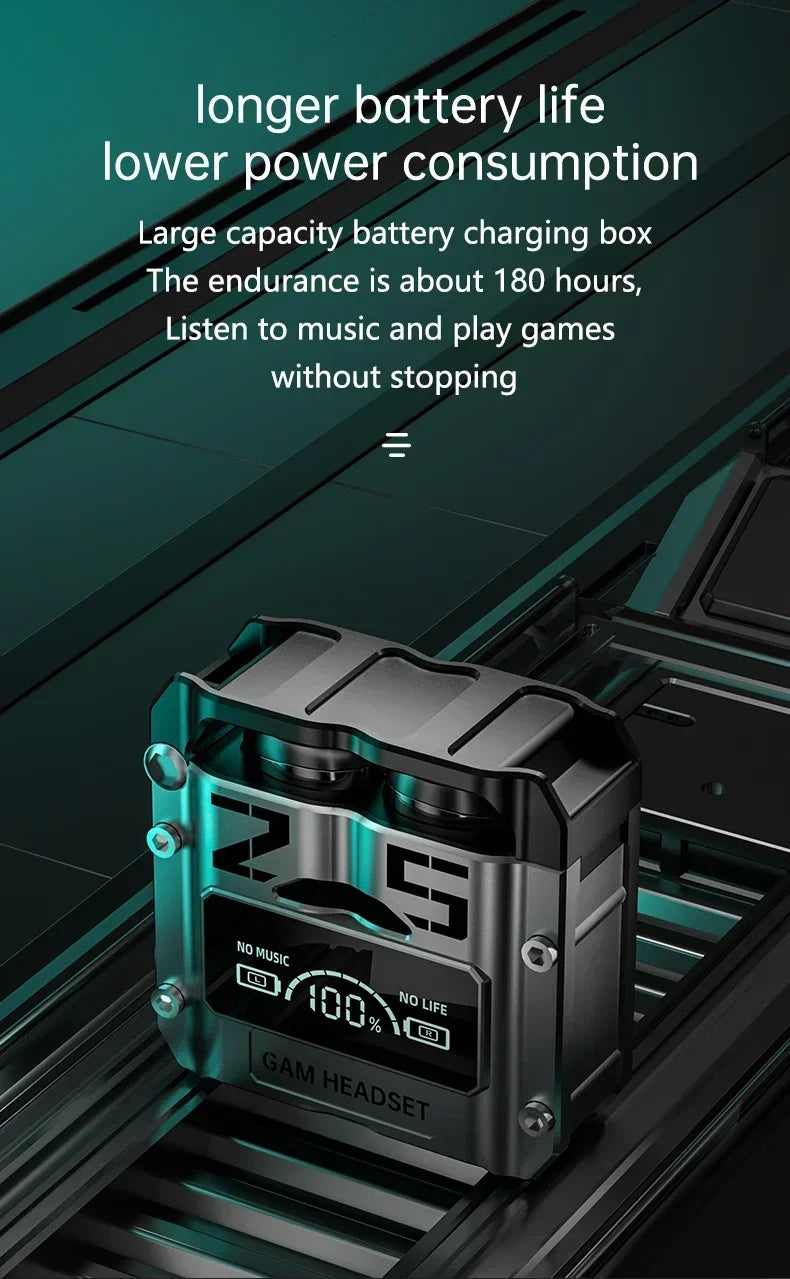 M25 Original Bluetooth 5.3 TWS Wireless Headphones LED Display Stereo Touch Control Noise Reduction Earbuds