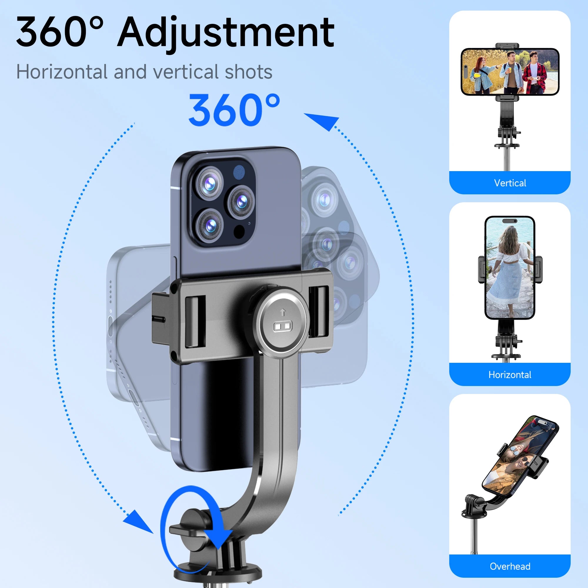 Selfie Stick 68 Inch Phone Desktop Stand Tripod for Iphone Android Smartphone Shooting Vlog