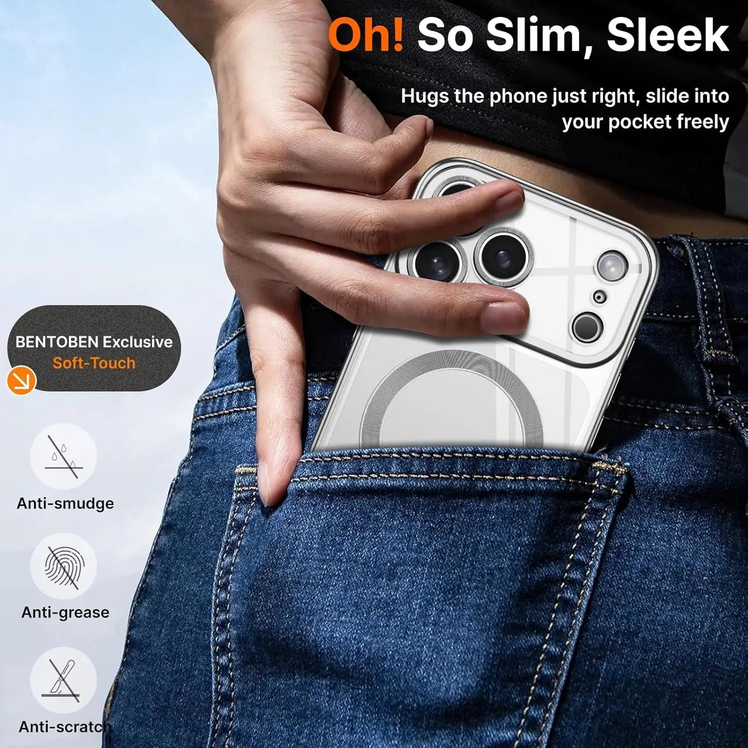 Camera Protection Clear Luxury Plating Cover Soft TPU  Drop Protective With Magnetic Phone Case For iPhone17Pro Max/17Pro/Air/17