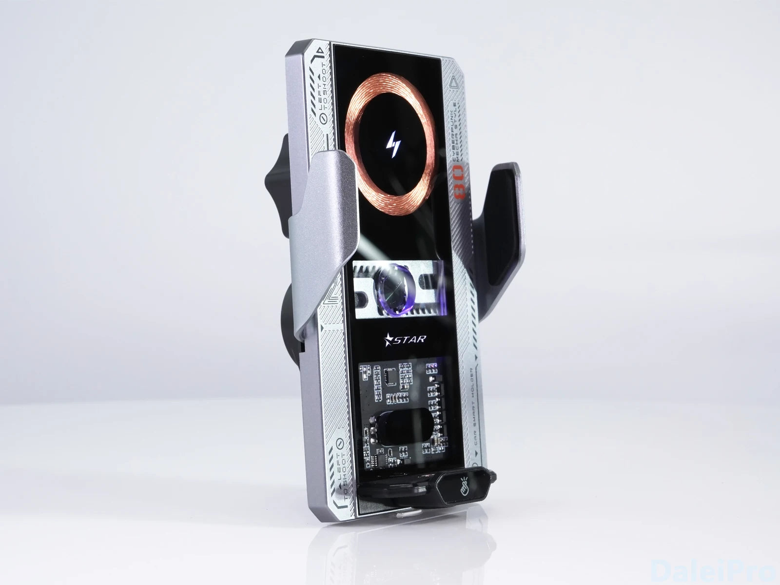 Car Smart Sensing Automatic Clamping Mounts For Samsung iPhone Phone Holder Wireless Charger Mounts 15W/66W Fast Charging