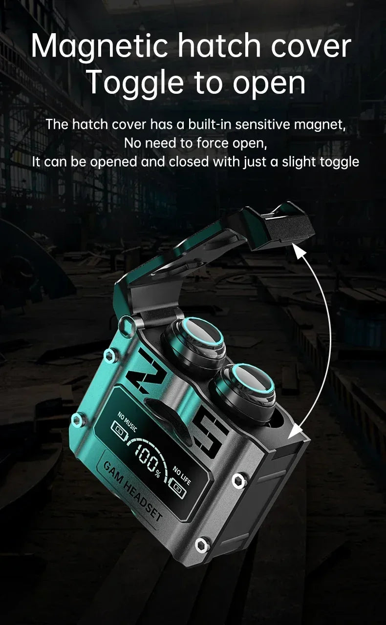 M25 Original Bluetooth 5.3 TWS Wireless Headphones LED Display Stereo Touch Control Noise Reduction Earbuds