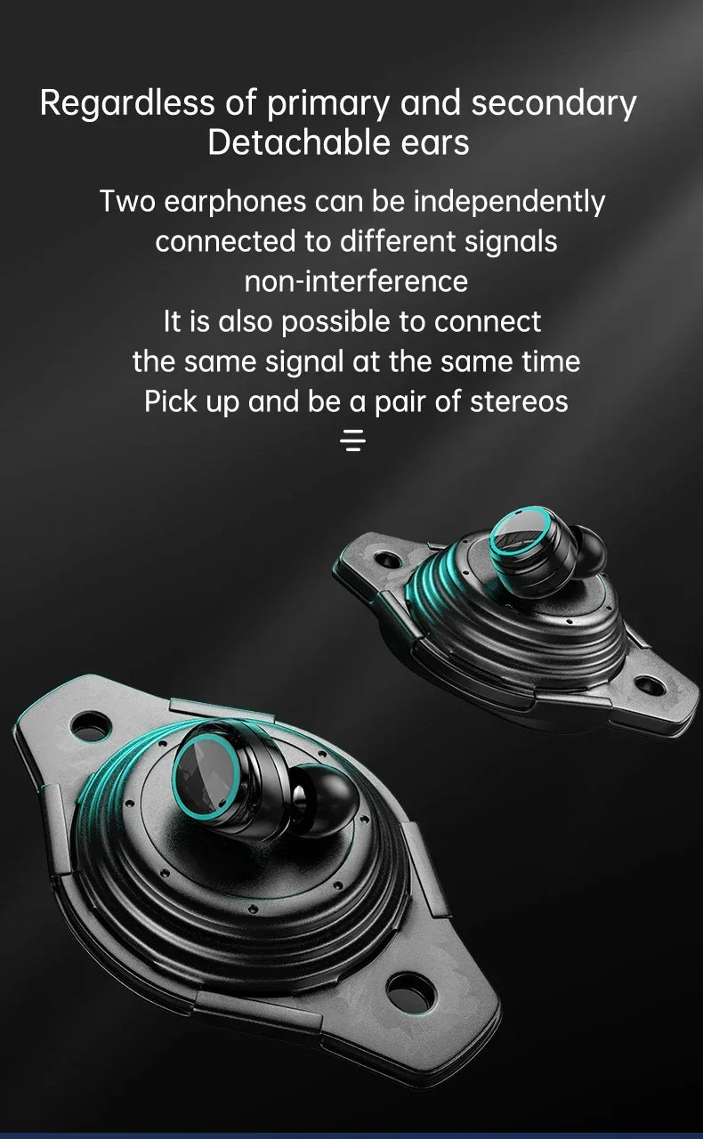 M25 Original Bluetooth 5.3 TWS Wireless Headphones LED Display Stereo Touch Control Noise Reduction Earbuds